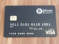 bitcoin metal black card template #1