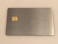 blue steele pewter metal card