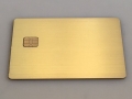 brushed gold plated credit card