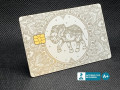 matte white royal custom metal credit card