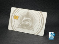 matte white royal custom metal credit card