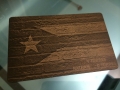 puerto rico flag metal credit card