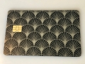 art deco metal credit card