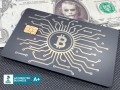 bitcoin metal credit debit card design