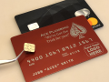 red custom metal credit card