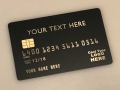 custom matte-black metal credit card