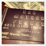 Custom Black Metal Debit Card