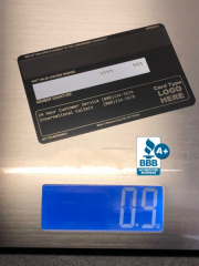 how much does a metal credit card weigh