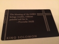 Custom Black Metal Credit Card Religious