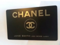 chanel metal credit card