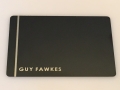 Template #3 Plain Black Card Design + Your Name w/Design Line