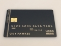 Template #1 Traditional Style Black Card w/Chip