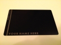 Template #3 Plain Black Card Design + Your Name