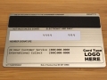 Brushed Stainless Steel Metal (Back of Card)