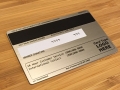 Brushed Stainless Steel Metal (Back of Card)