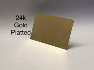 24k gold metal credit card