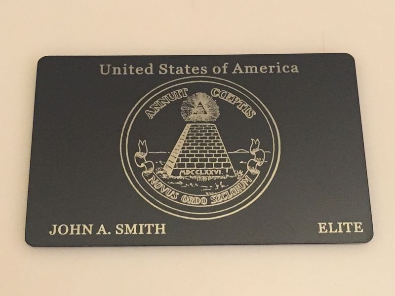 Custom Engraved MatteBlack Card Custom Metal Credit Cards