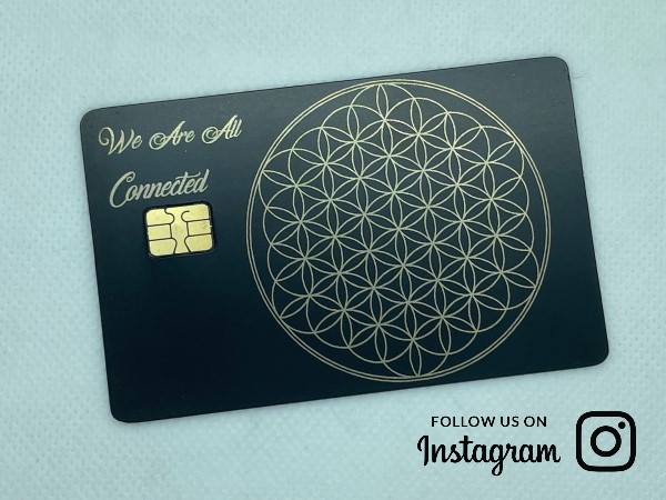 Flower of Life Design (matte-black)