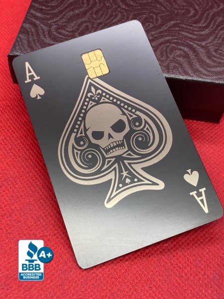 Ace of Spades (Skull) Design (matte black)