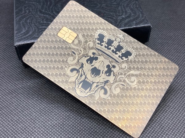 Custom Engraved Matte-Black Card