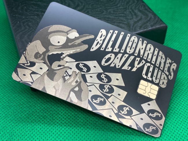 Billionaire's Only Club Design (matte black) 