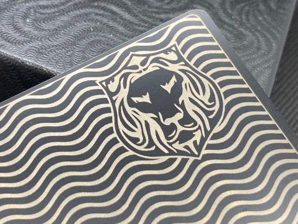 Executive Lion Metal Card Design (matte black) 