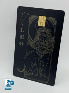 Leo Zodiac Design (matte-black)