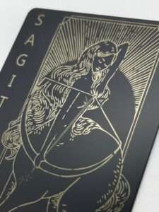 Sagittarius Zodiac Design (matte-black)