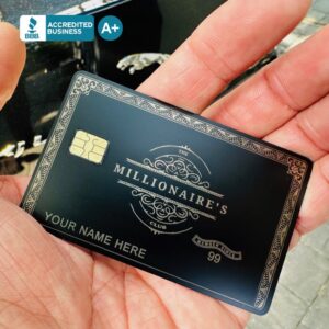 The Millionaire's Club Card (matte-black)